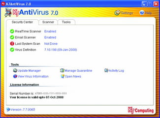 k7 antivirus download in laptop